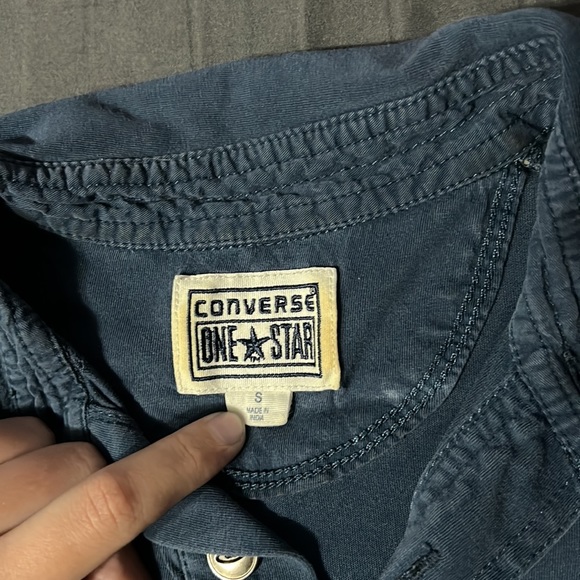 Converse Navy Blue Polo. Size Small. - Picture 2 of 5